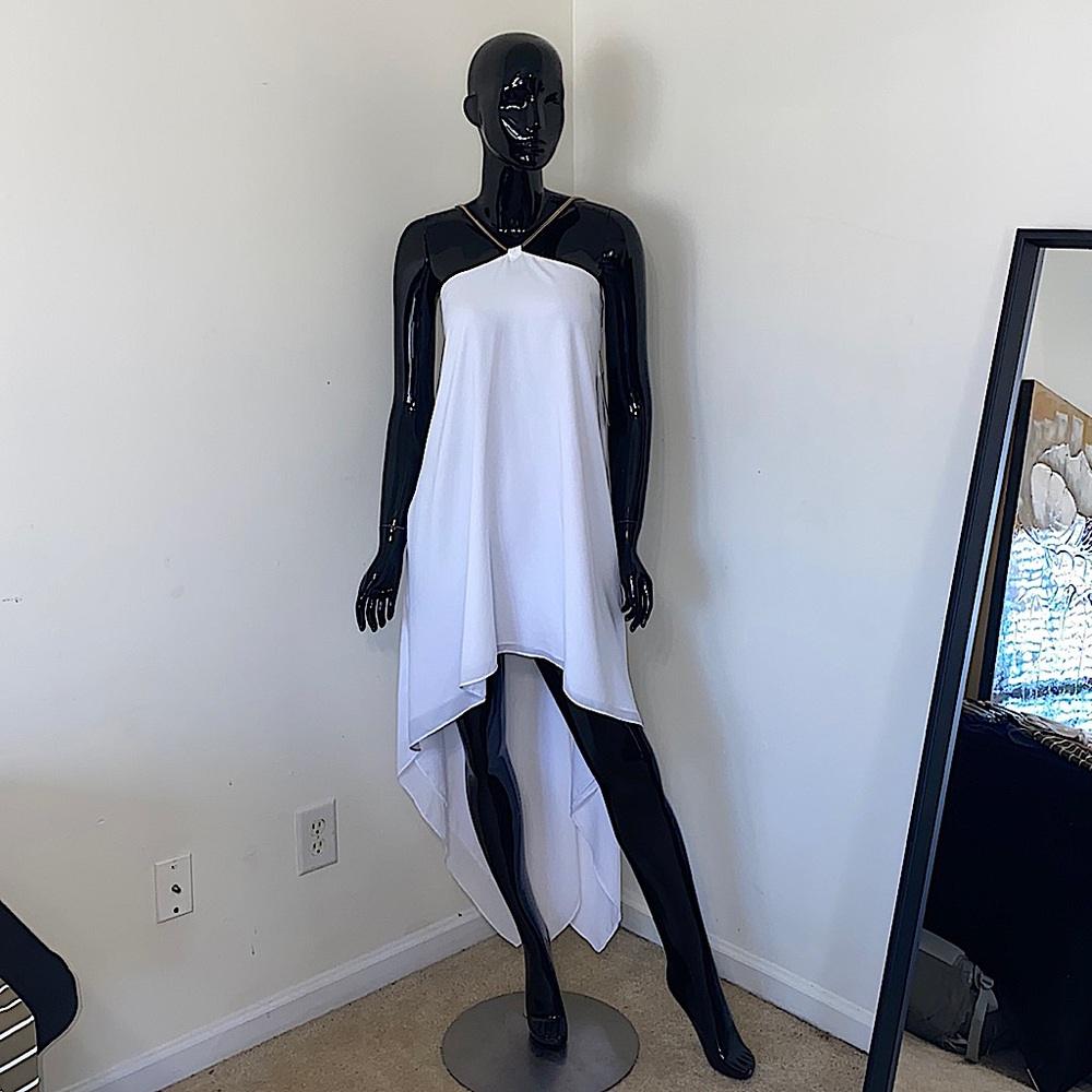 Express Hi-lo Dress (White)